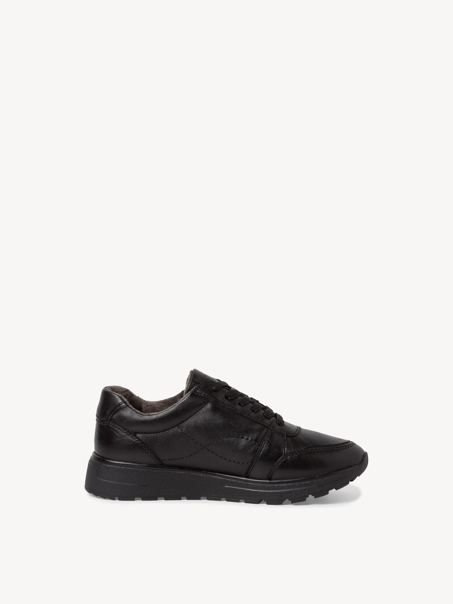 Basket en cuir - noir