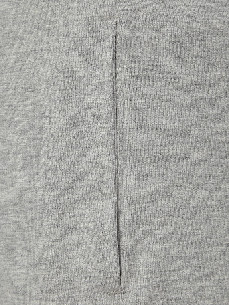 Sweatshorts mit Tunnelzug in mittelgrau meliert