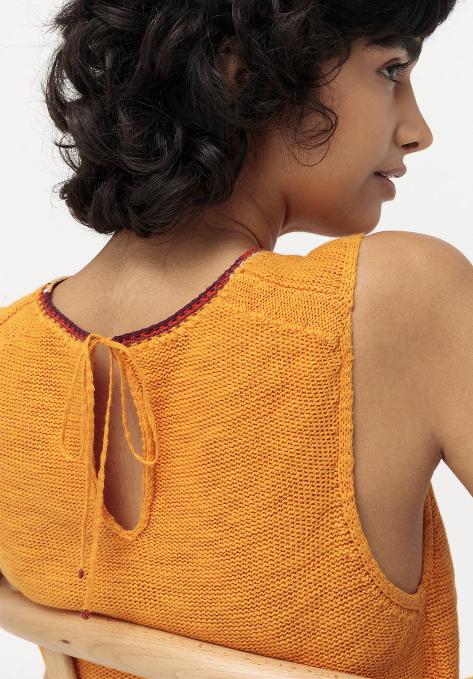 Strickkleid aus Bio-Baumwolle mit Kapok
