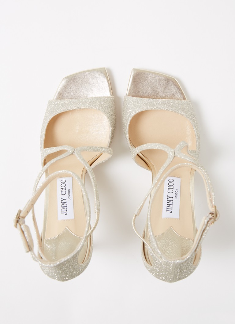 Sandale Jimmy Choo Asia din piele strălucitoare