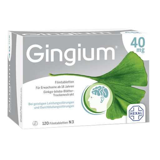 GINGIUM 40 mg Filmtabletten  120 St  Filmtabletten