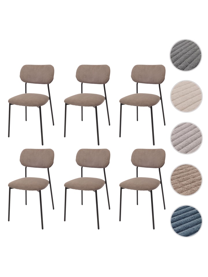 MCW 6er-Set Esszimmerstuhl O26, Taupe günstig kaufen onesize