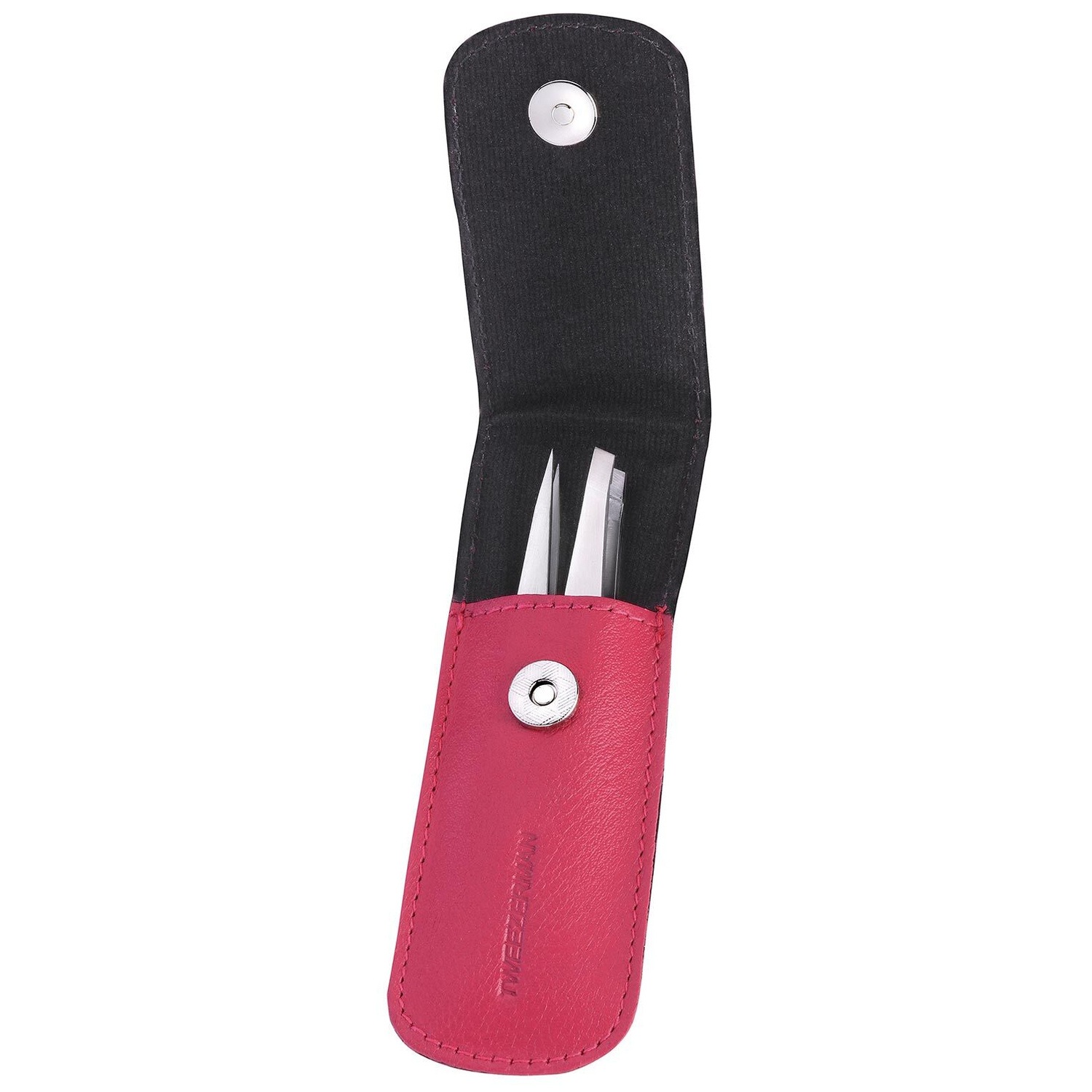 Tweezerman Petite pincetset met etui - roze