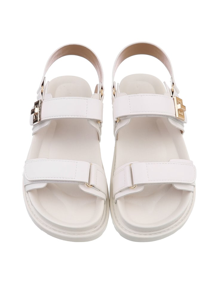 Ital-Design Sandale & Sandalette in Weiß günstig kaufen
