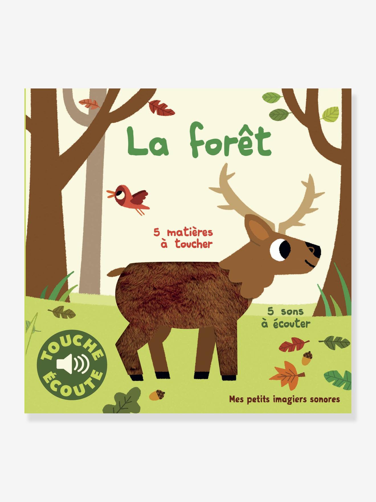 Livre sonore et tactile La forêt GALLIMARD JEUNESSE vert
