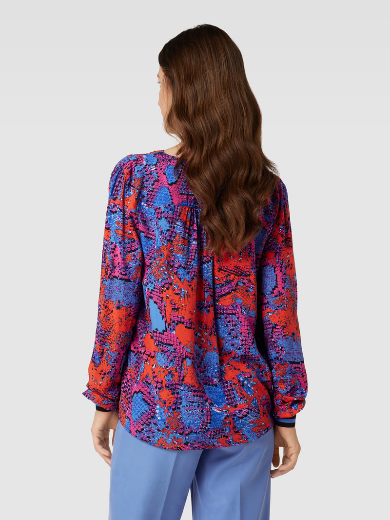 Blusenshirt mit Allover-Muster in pink