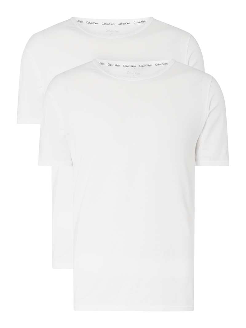 T-Shirts mit Rundhalsausschnitt - 2er-Pack in weiß