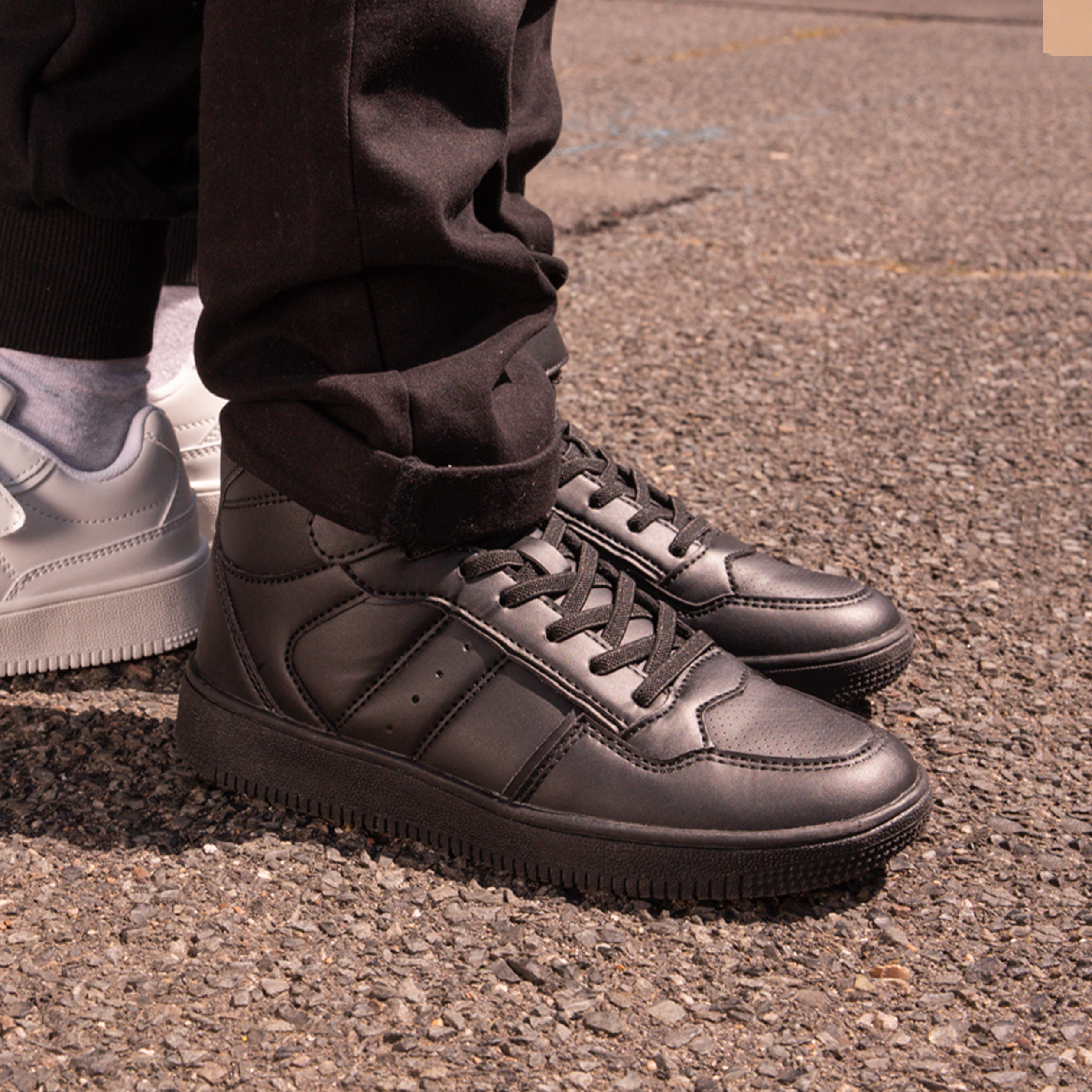 Baskets montantes Creeks Ktempete noir garçon | La Halle