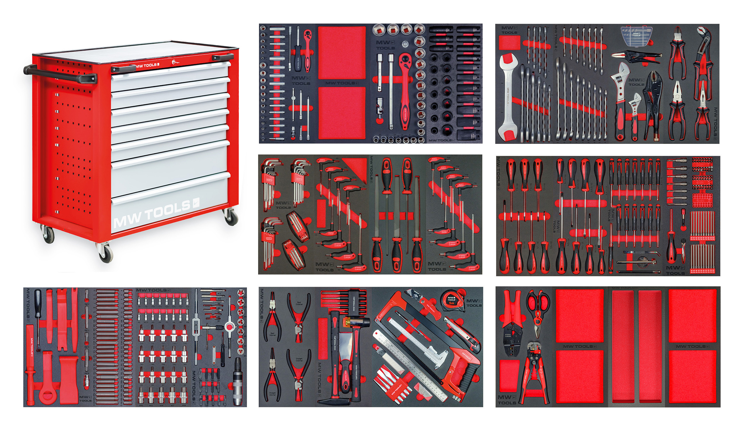 Metal Works 855006780 MWE512G2P Γεμιστό καρότσι εργαλείων PRACO XL 514 τεμαχίων