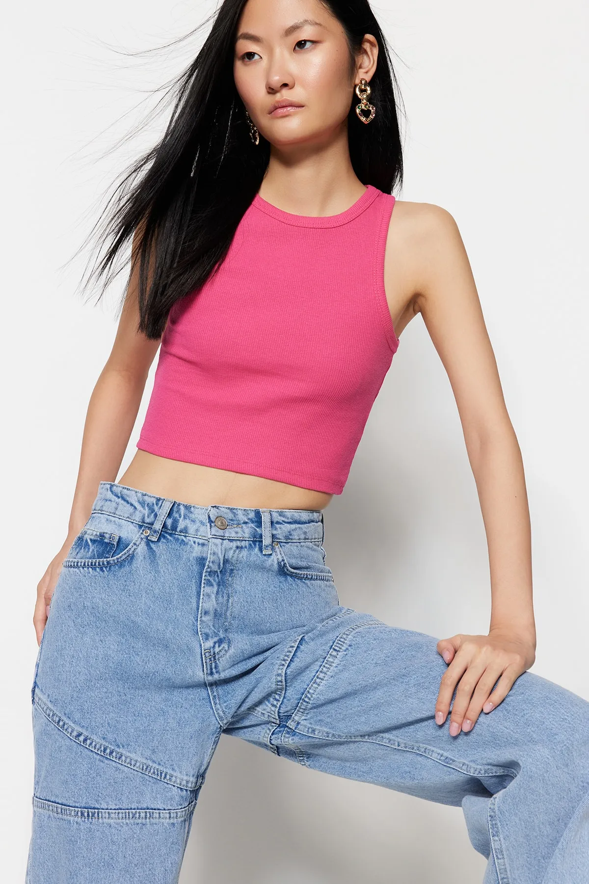 Trendyol Collection  Unterhemd - Rosa - Slim Fit