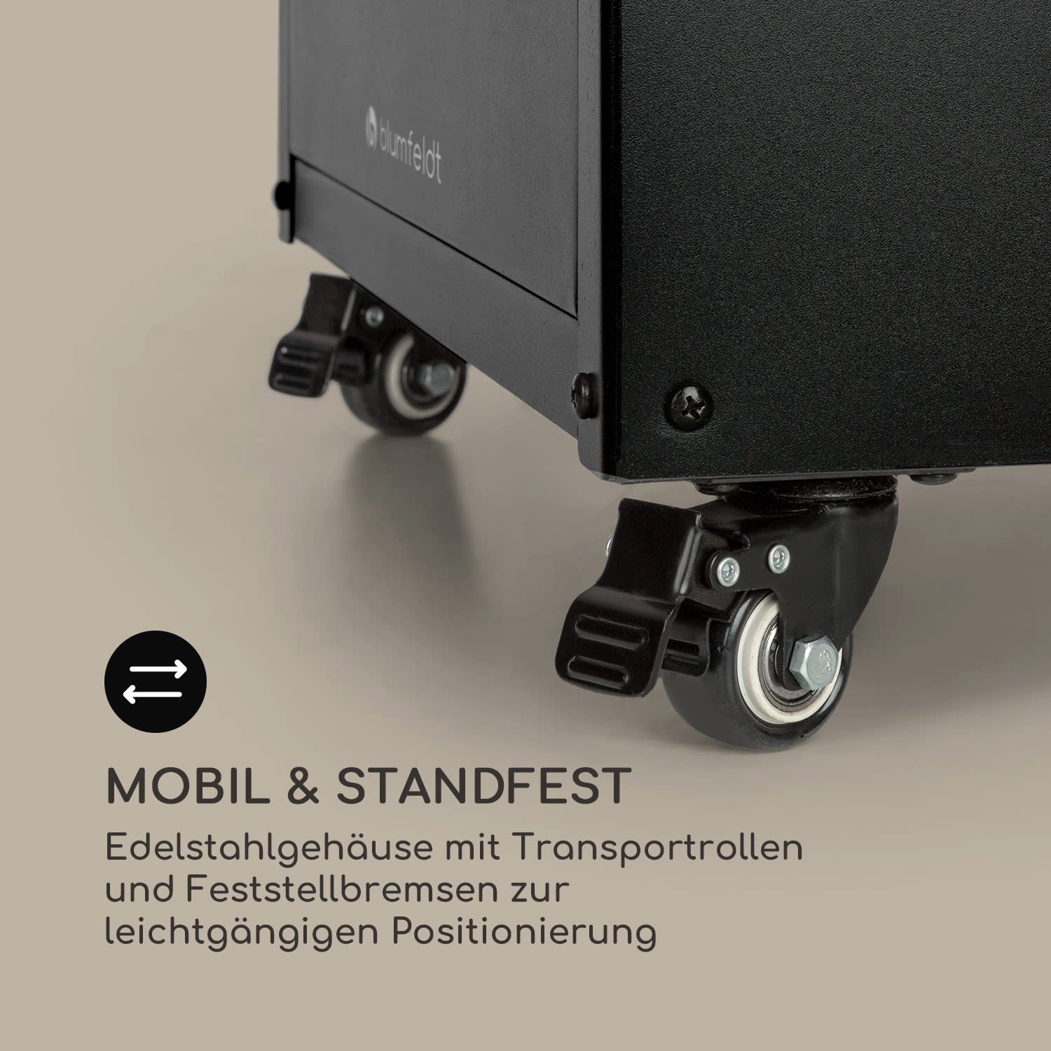 blumfeldt Terrassenstrahler Flagranti, 8000 W, elektrische Gasheizgerät terrassenheizstrahler Outdoor