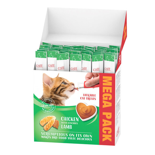 Katzensnack Creamy Huhn & Lamm, 50 Stück