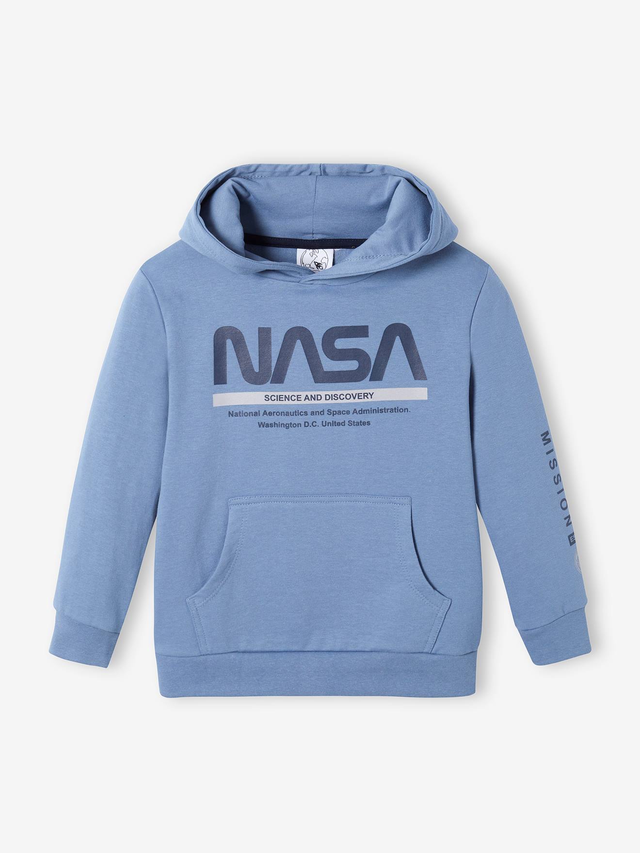 Sweat garçon à capuche NASA® bleu