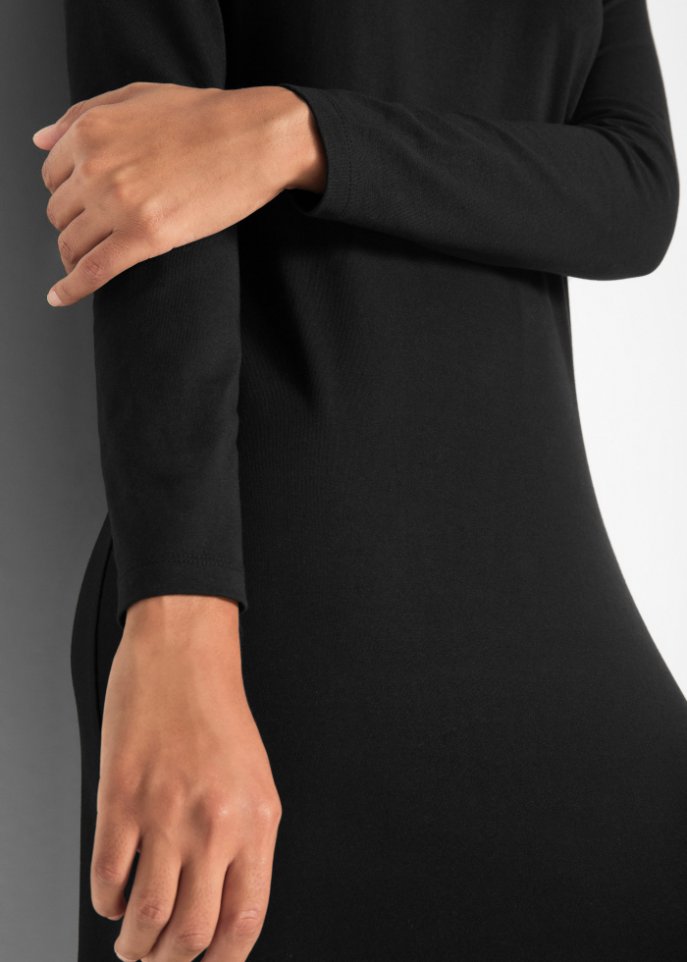 Stretch-Jerseykleid, Langarm
