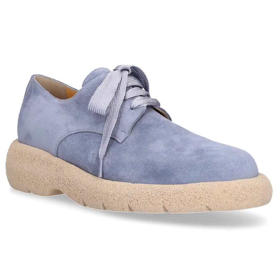Truman's - Schnürer 7953 Veloursleder - blau