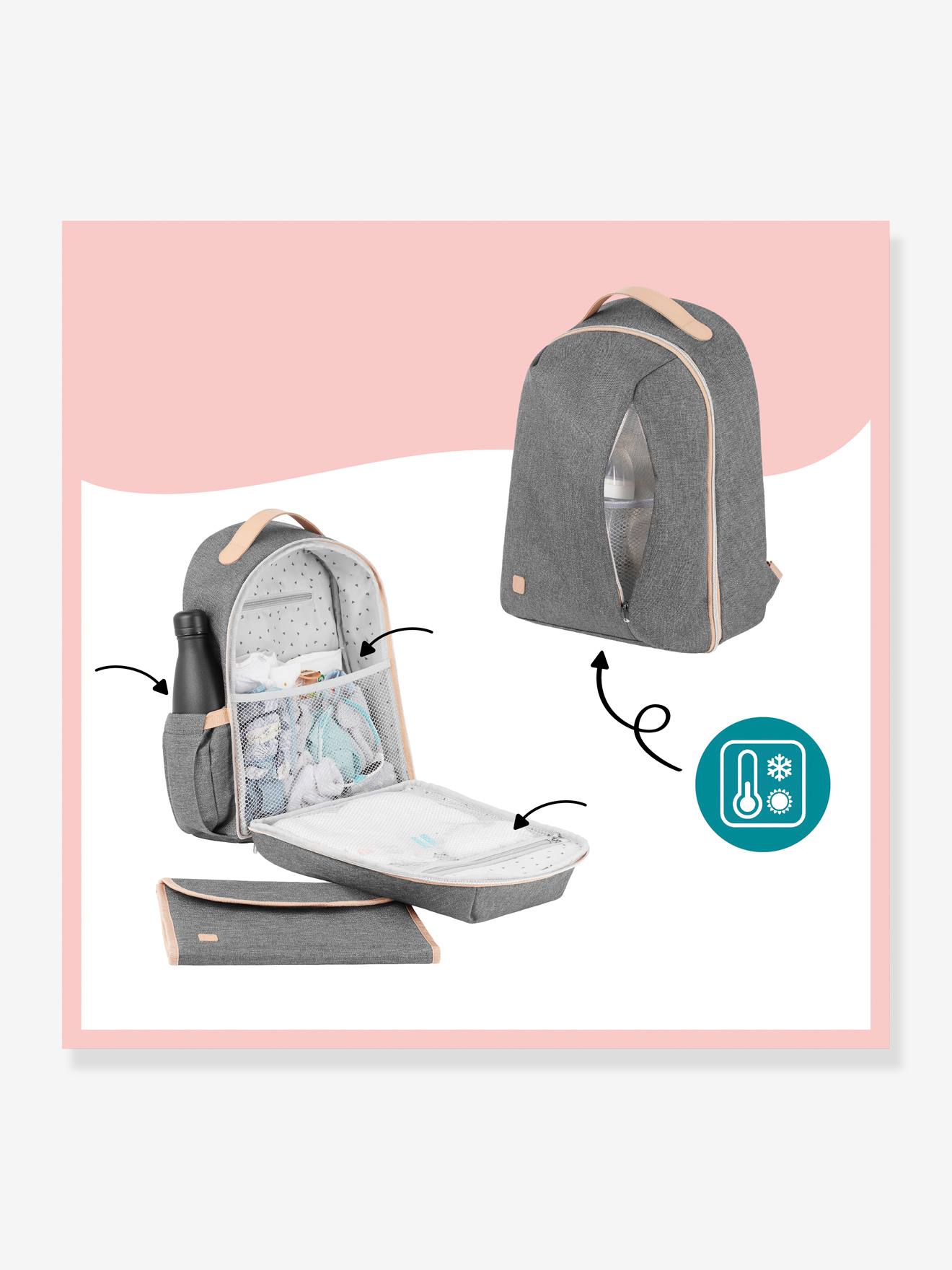 Sac à dos à langer BABYMOOV Pyla gris chiné (smokey)