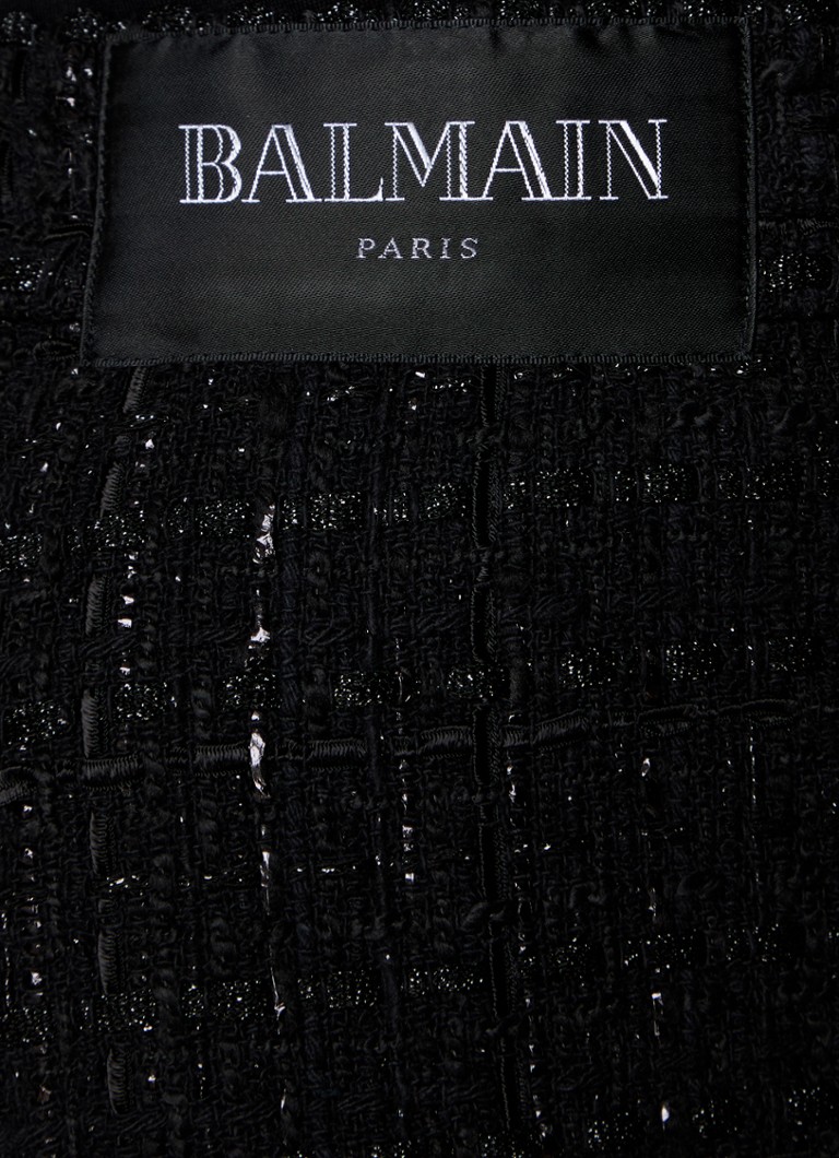Balmain taisna piegriezuma bikses ar lureksu