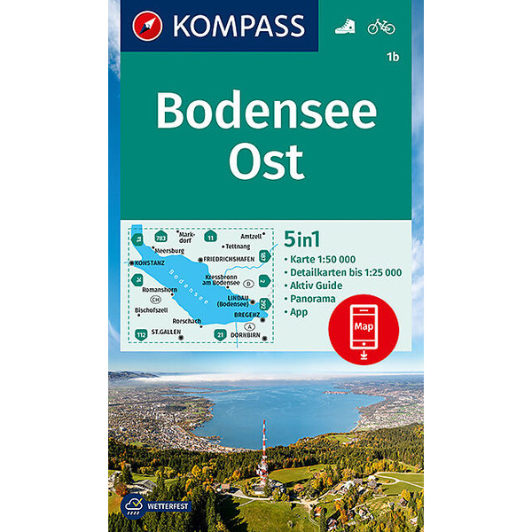 BODENSEE OST 1 : 50 000 - Wanderkarte