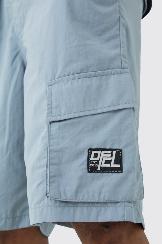 Tall Ofcl Nylon Cargo-Shorts mit elastischem Bund