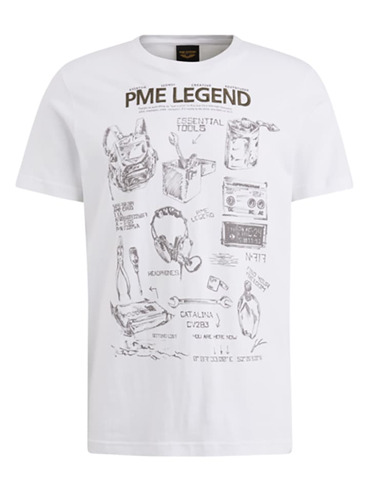 PME Legend Shirt in Weiß günstig kaufen