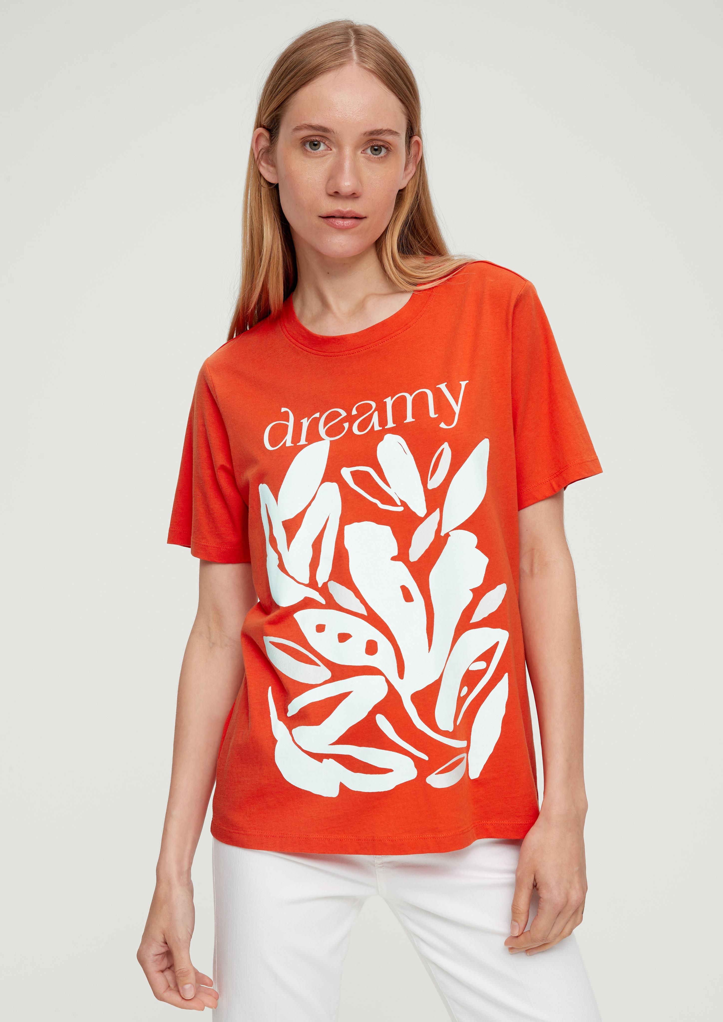 Baumwollshirt mit Frontprint  2133136-25D1