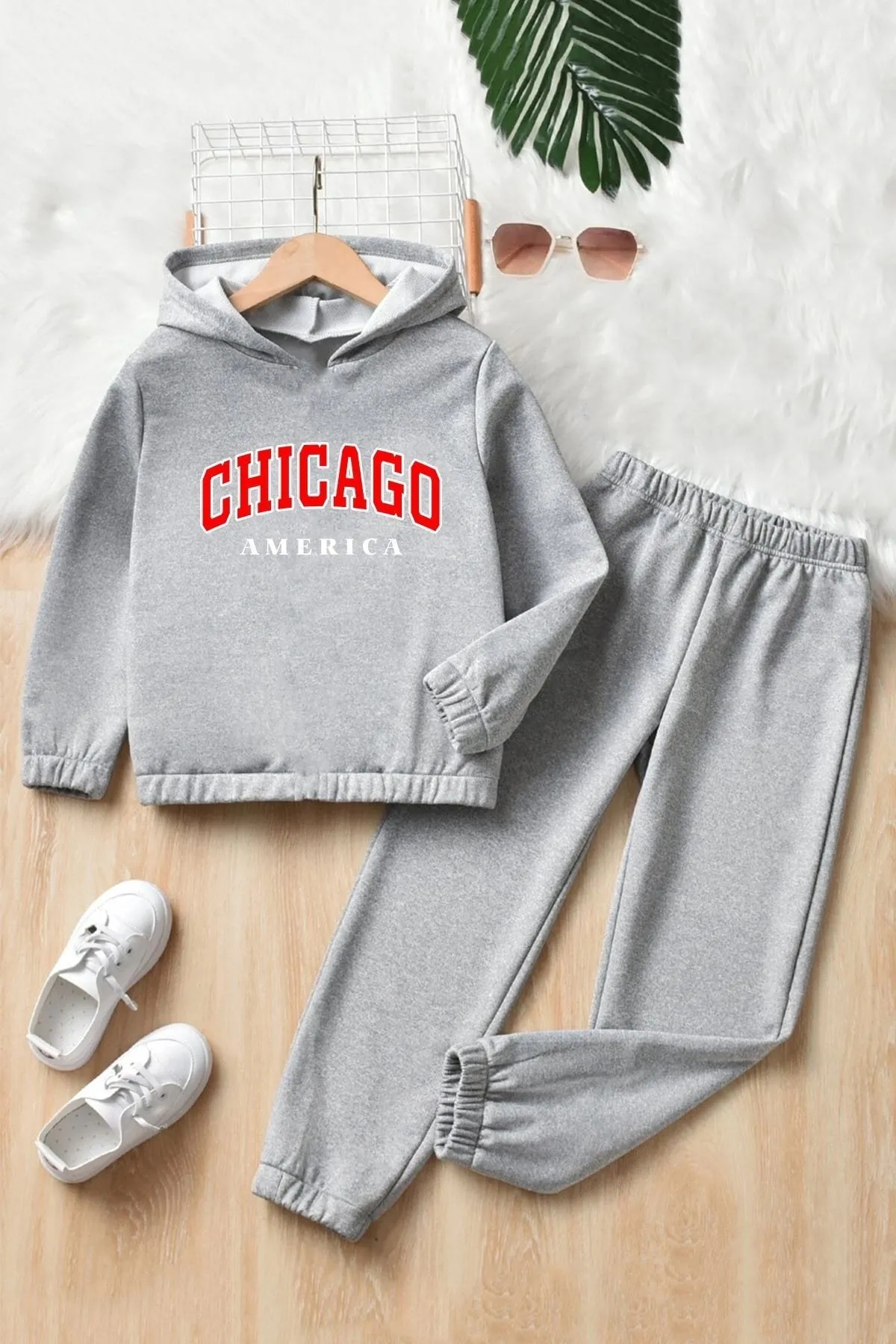 uyguntarz  Chicago-Trainingsanzug-Set für Kinder