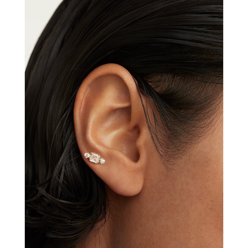 P D Paola Boucle d'oreille unique 925 Argent Boucles d'oreilles