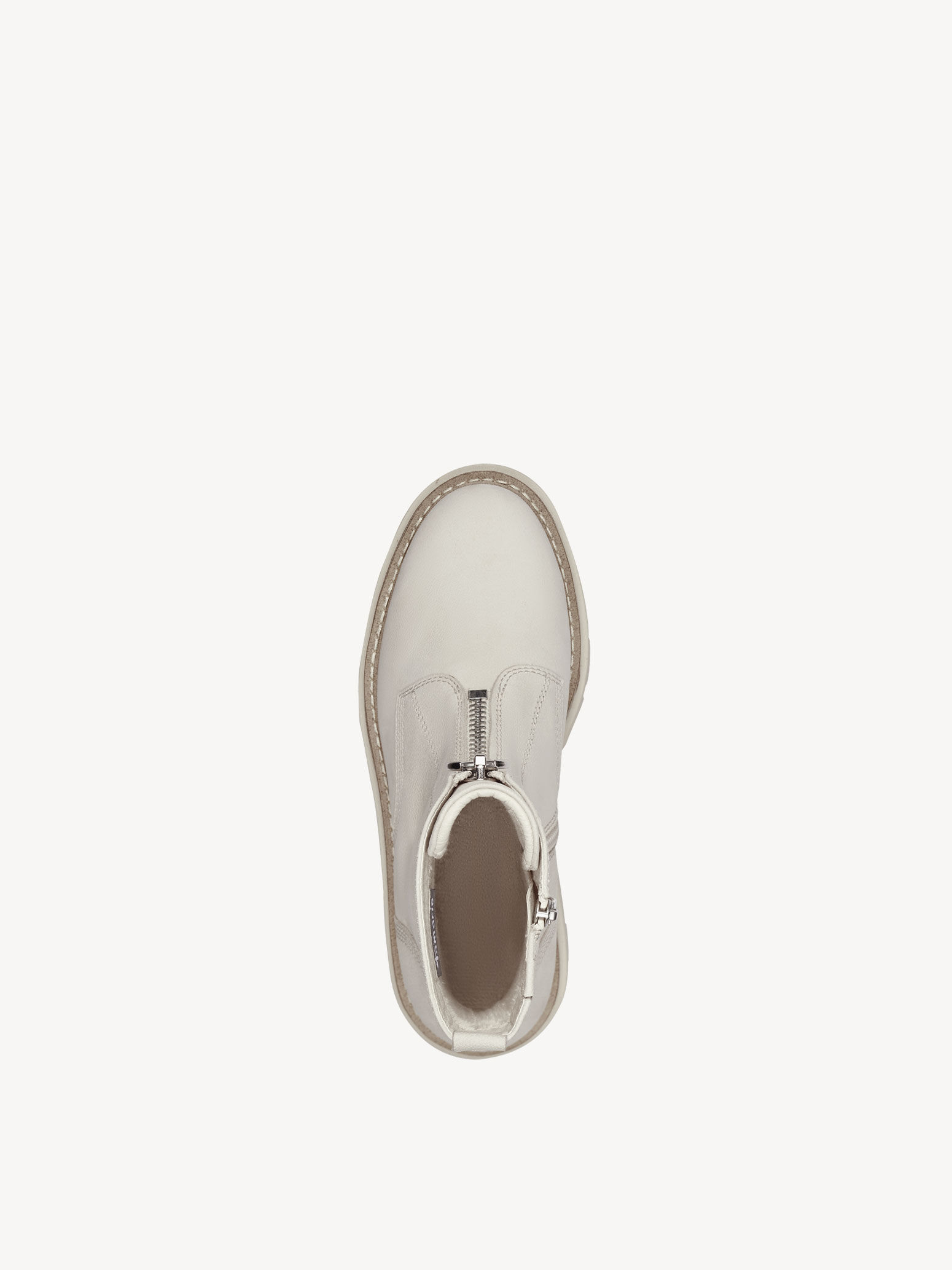 Bottine en cuir - beige