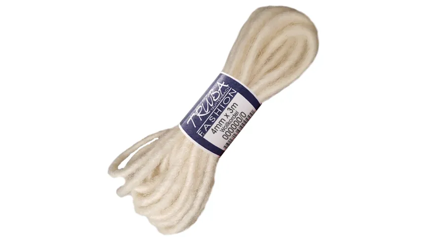 TRUBA Wollkordel 100%-Natur champagner 3 m champagner