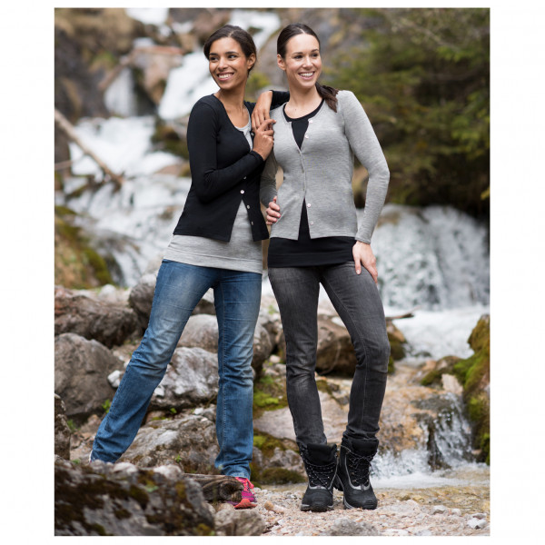 Engel - Damen Cardigan Feinripp - Wolljacke