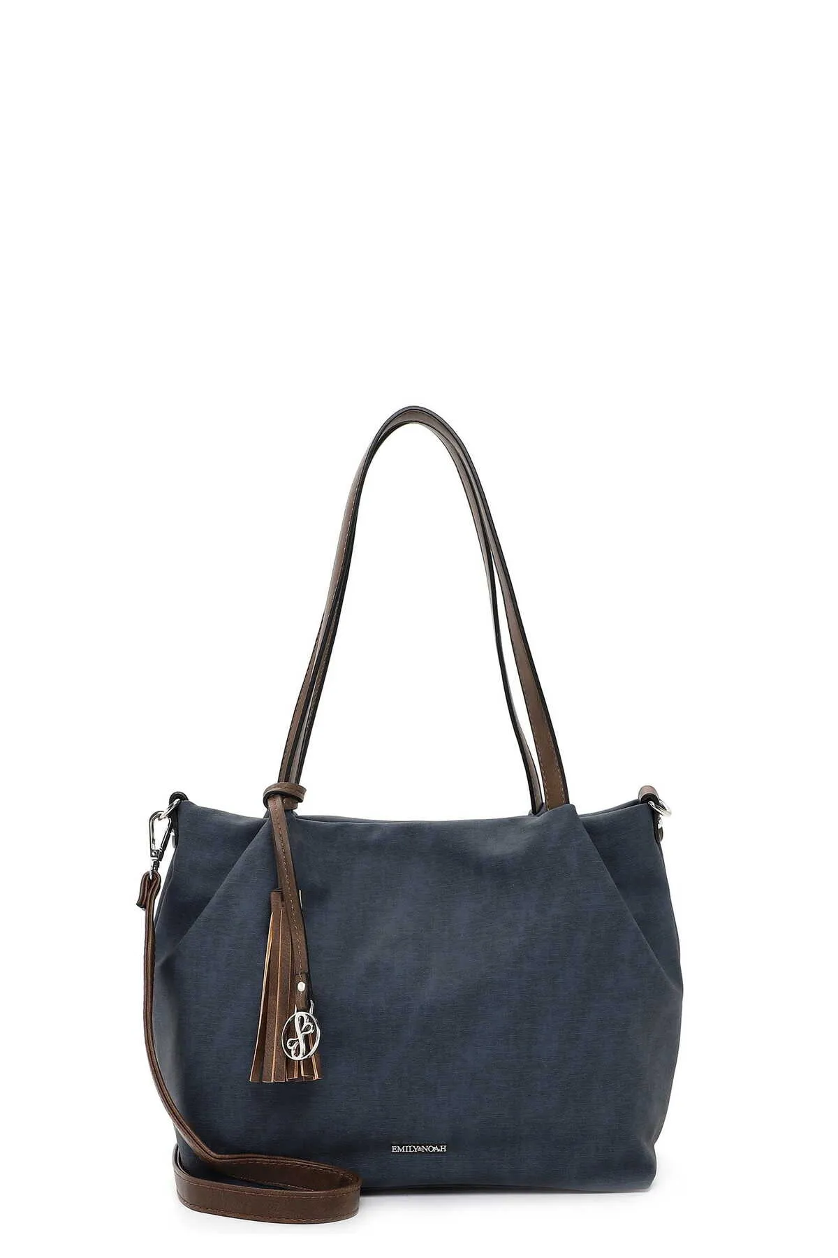 Emily & Noah  Handtasche - Blau - Unifarben
