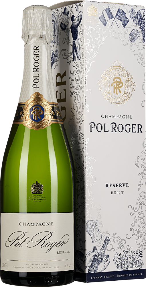 Pol Roger Champagne Brut Réserve im Geschenkkarton