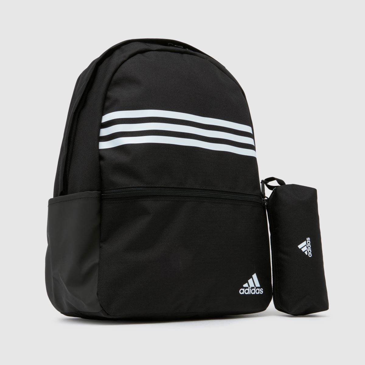 adidas fekete-fehér klasszikus 3 csíkos hátizsák