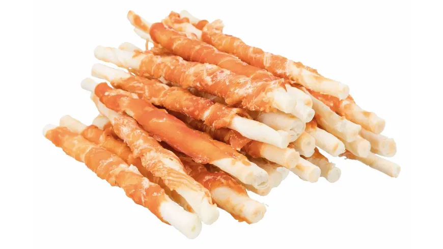 Trixie DentaFun Kaurollen Huhn 12 cm / 240 g / 30 Stück Hunde Kauspaß 240 g
