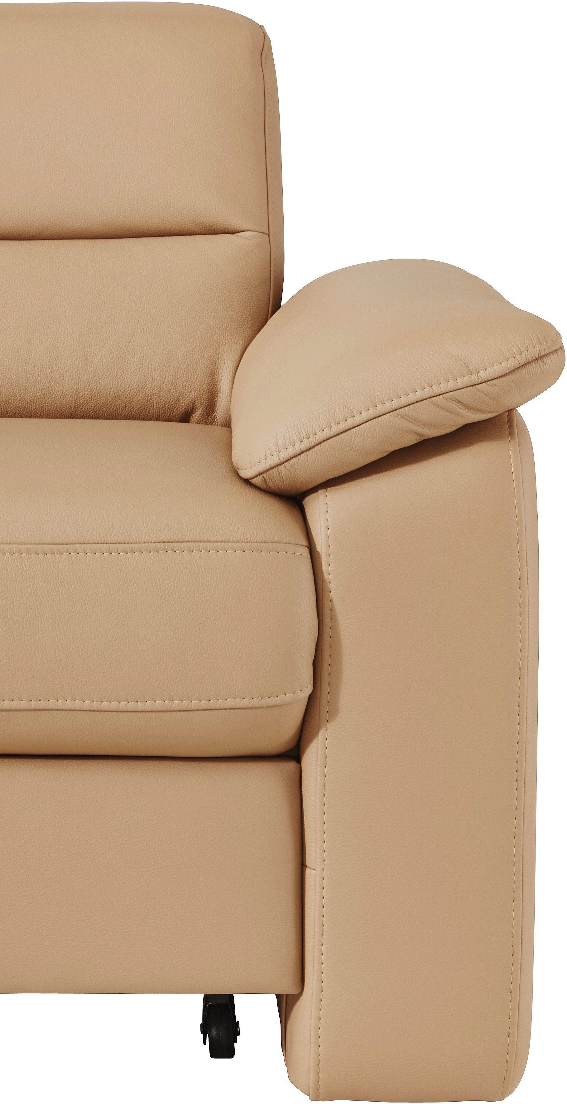 sit&more Ecksofa Ascara, inklusive Boxspring/Federkern-Polsterung, wahlweise mit Bettfunktion