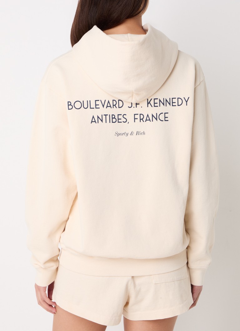 Sporty & Rich Eden hoodie with front and back print