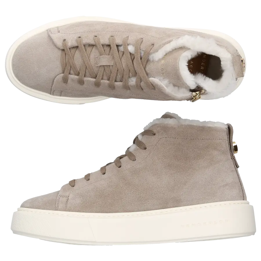 Henderson - Sneaker high OLGA Veloursleder - grau