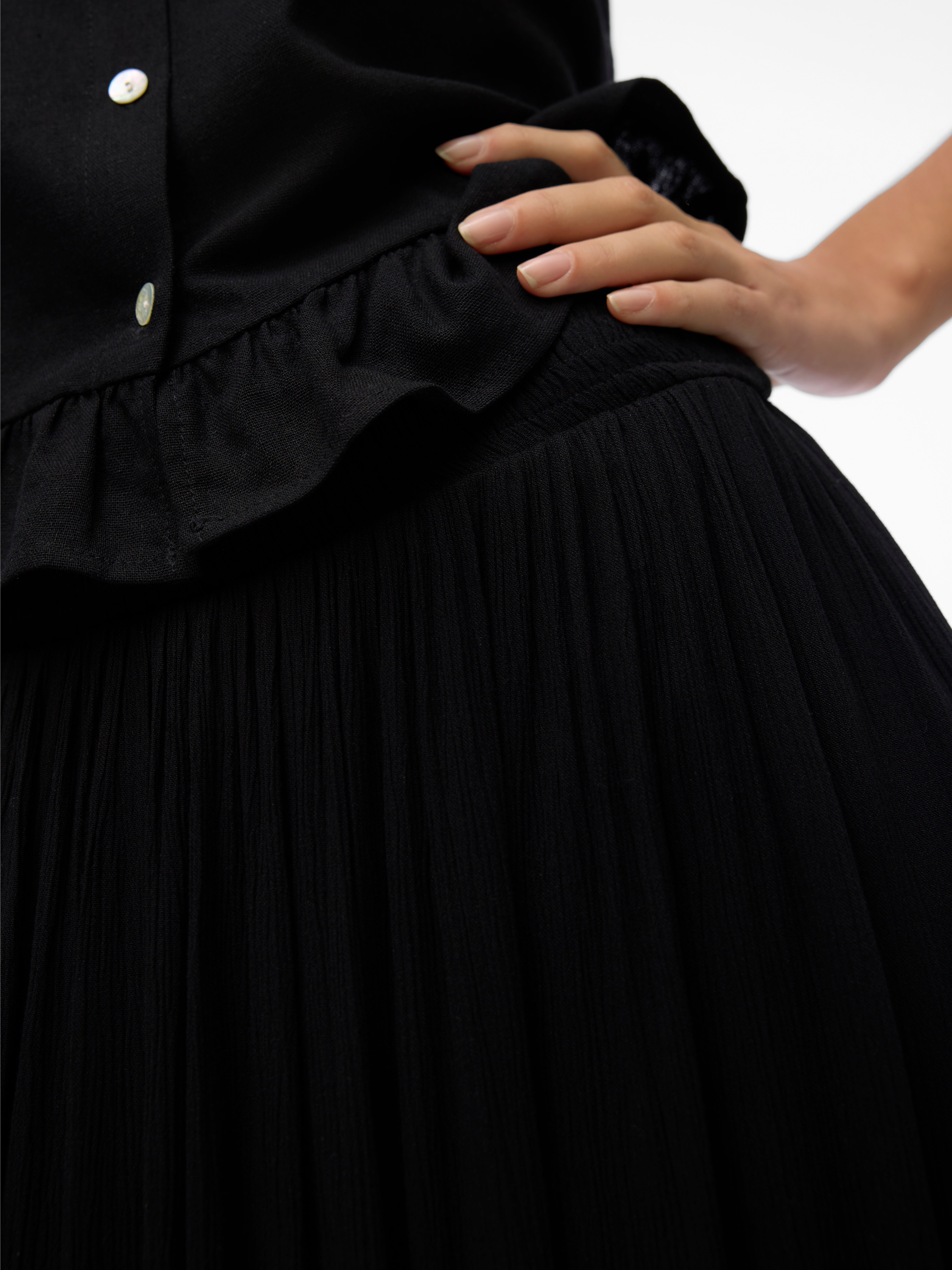 VMSINA Hohe Taille Langer Rock