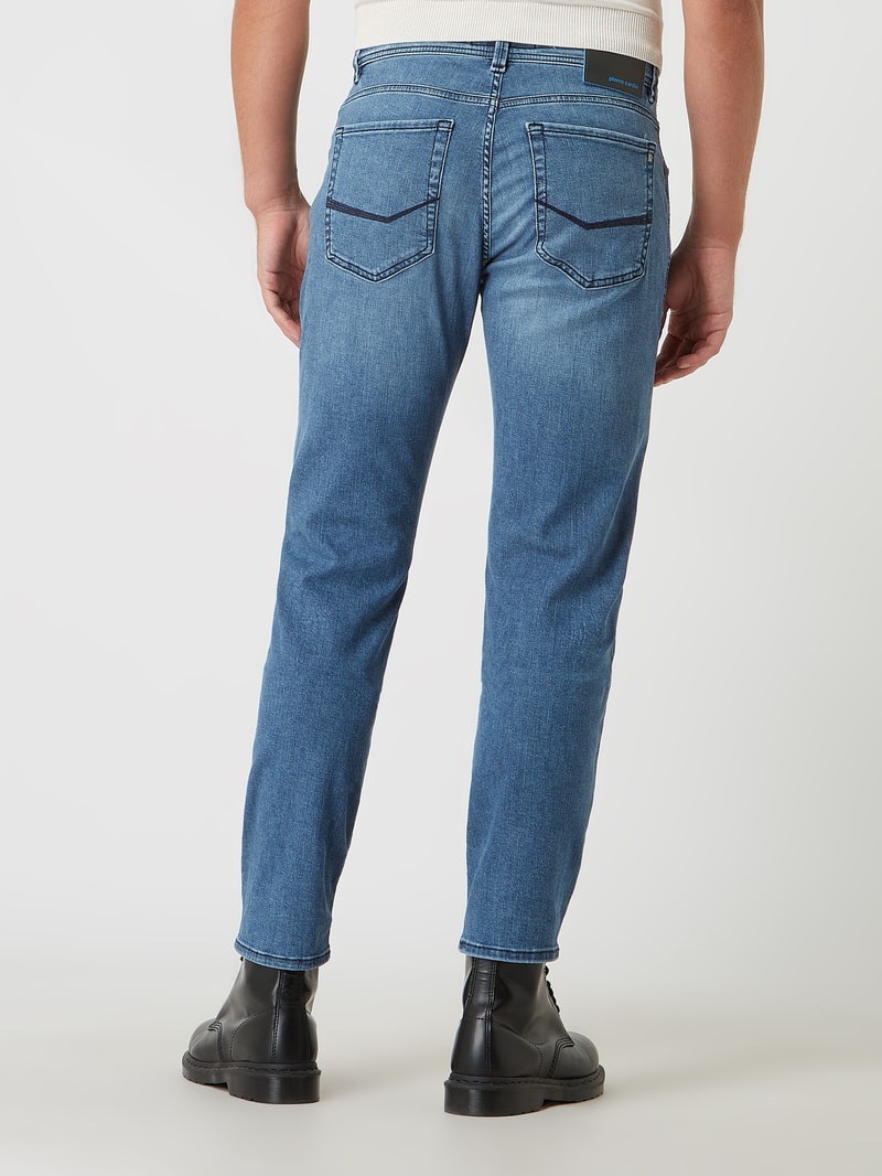 Tapered Fit Jeans mit Stretch-Anteil Modell 'Lyon' - 'Futureflex' in jeans