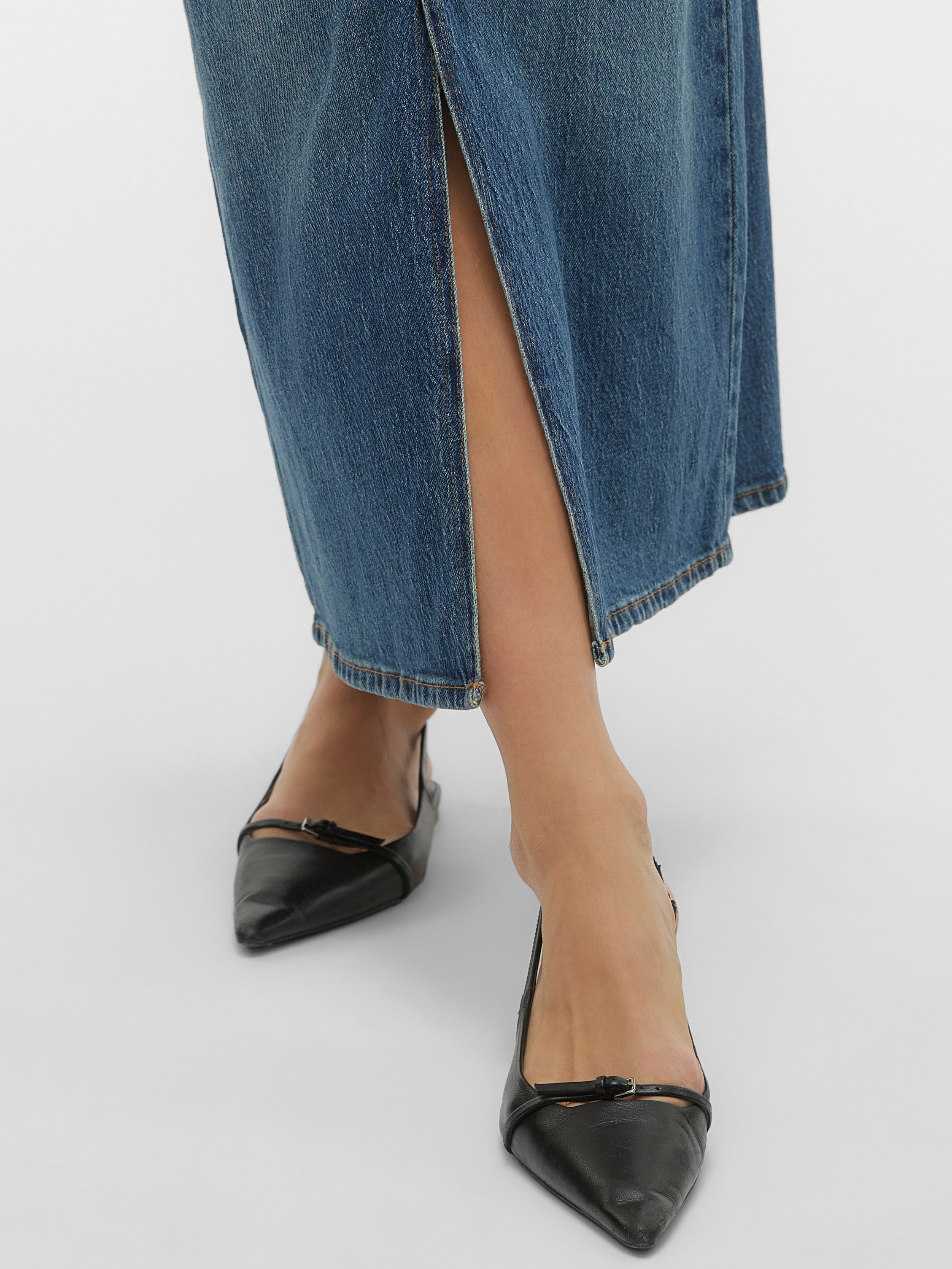 VMTESSA Hohe Taille Langer Rock