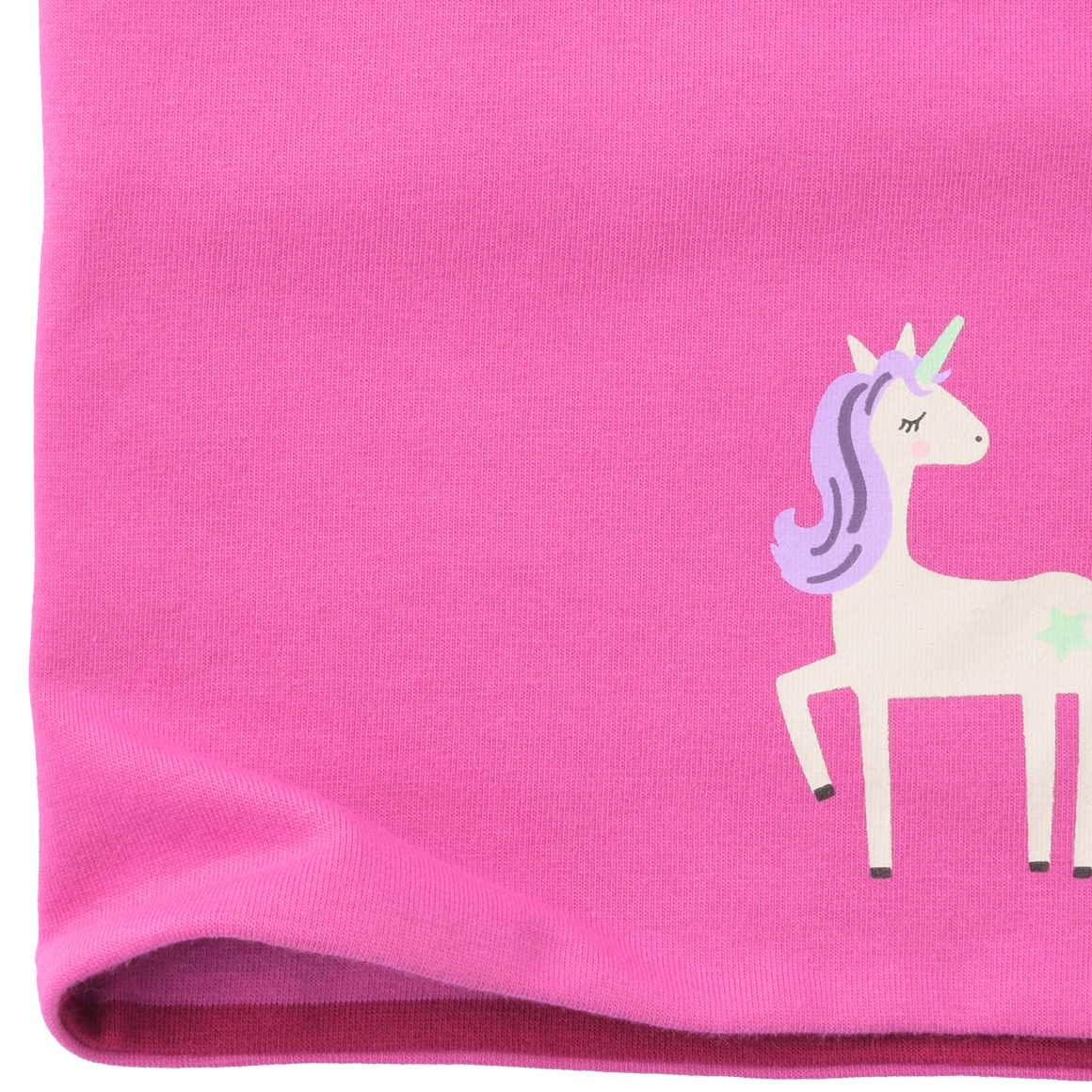 Mädchen Rundschal mit Einhorn-Motiv