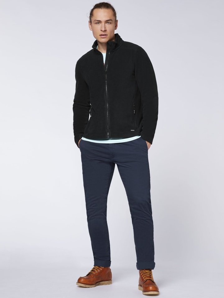Chiemsee Fleece-Jacke in Schwarz günstig kaufen