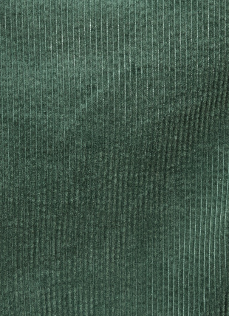 Robe-blouse courte en velours côtelé River Woods avec ceinture à nouer et poches latérales