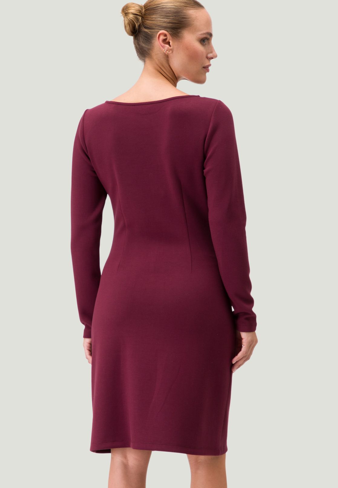 Sweatkleid mit Raffungen