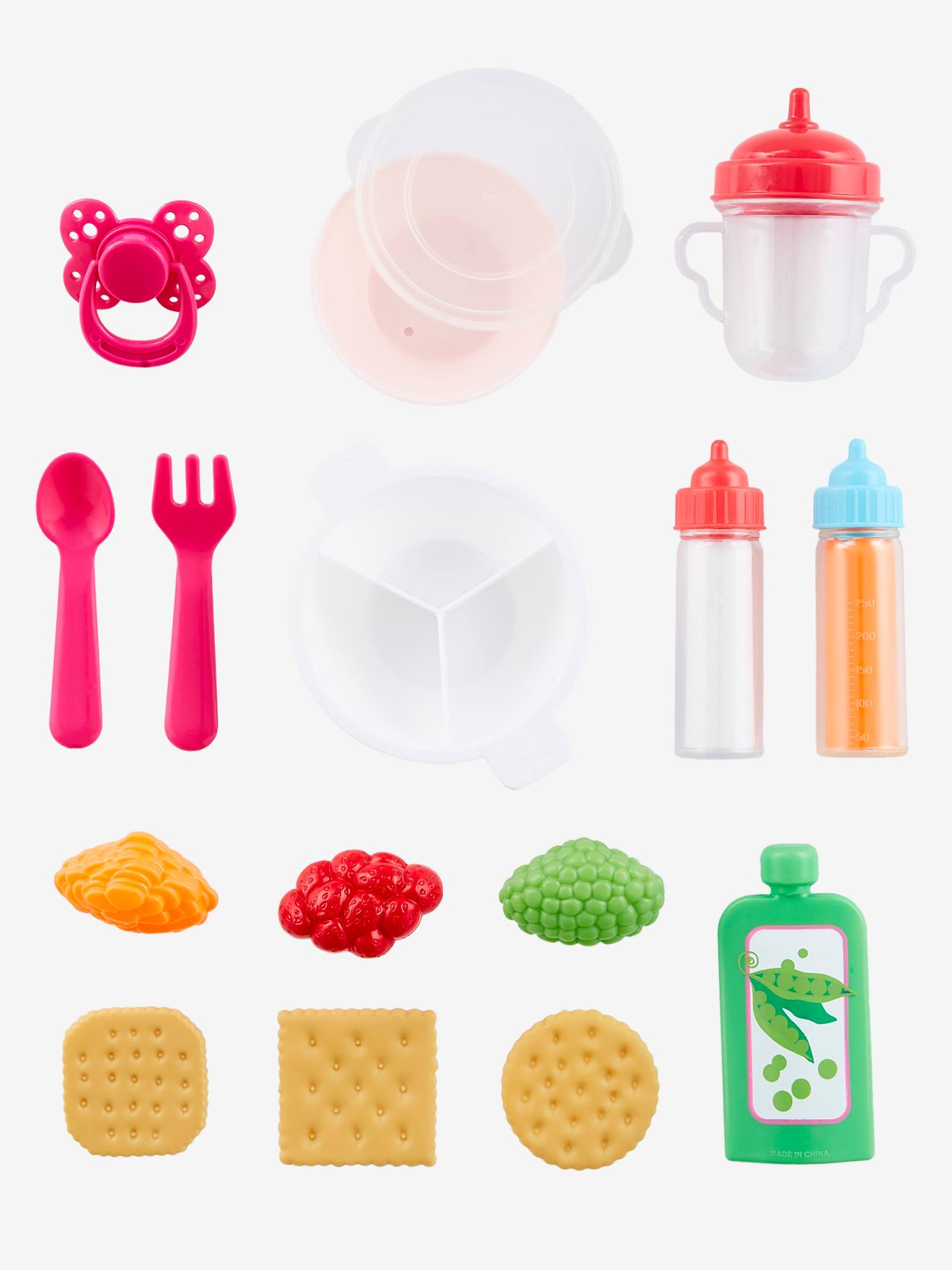 Petit coffret repas poupon multicolore