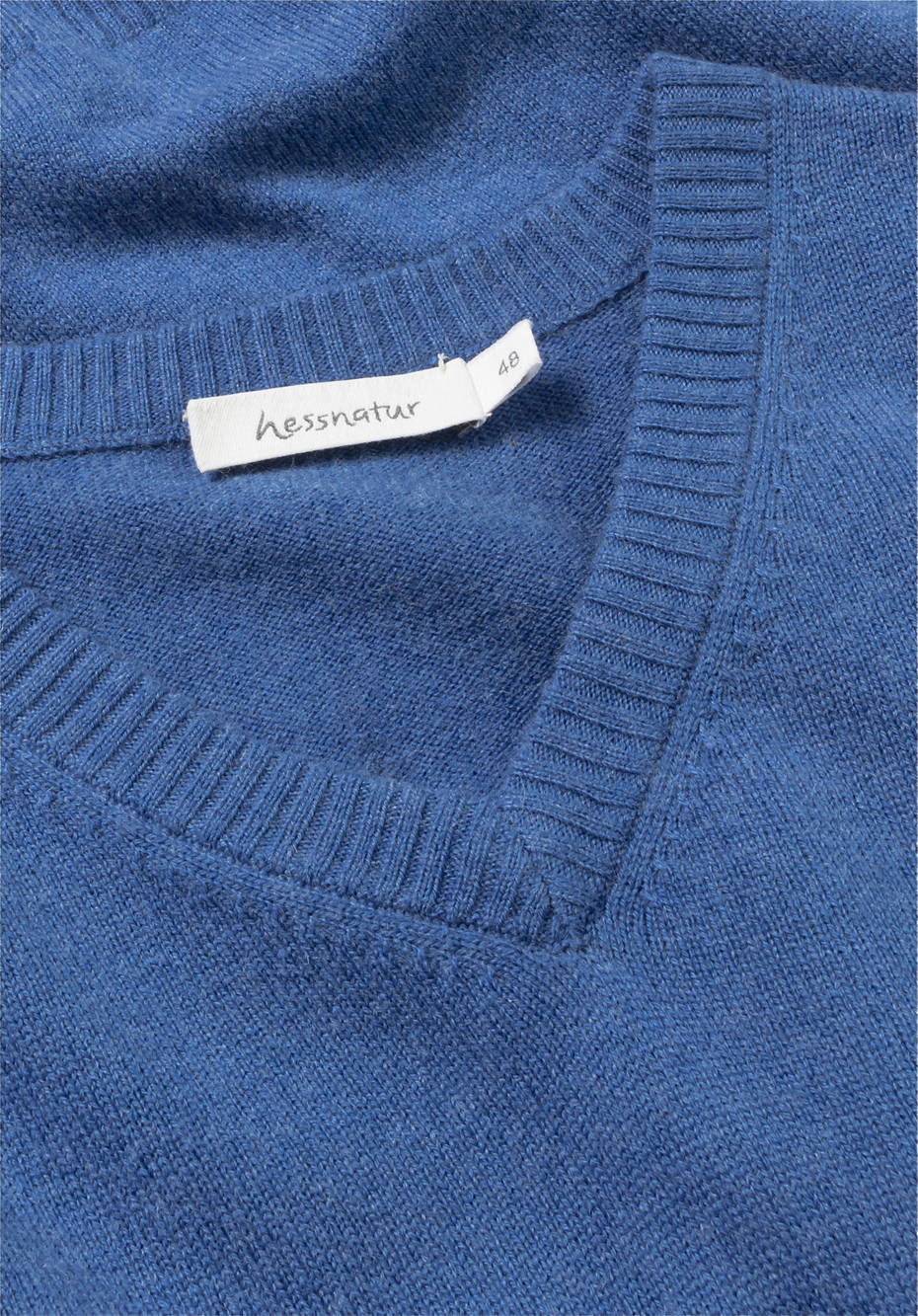 V-Pullover aus Schurwolle mit Kaschmir