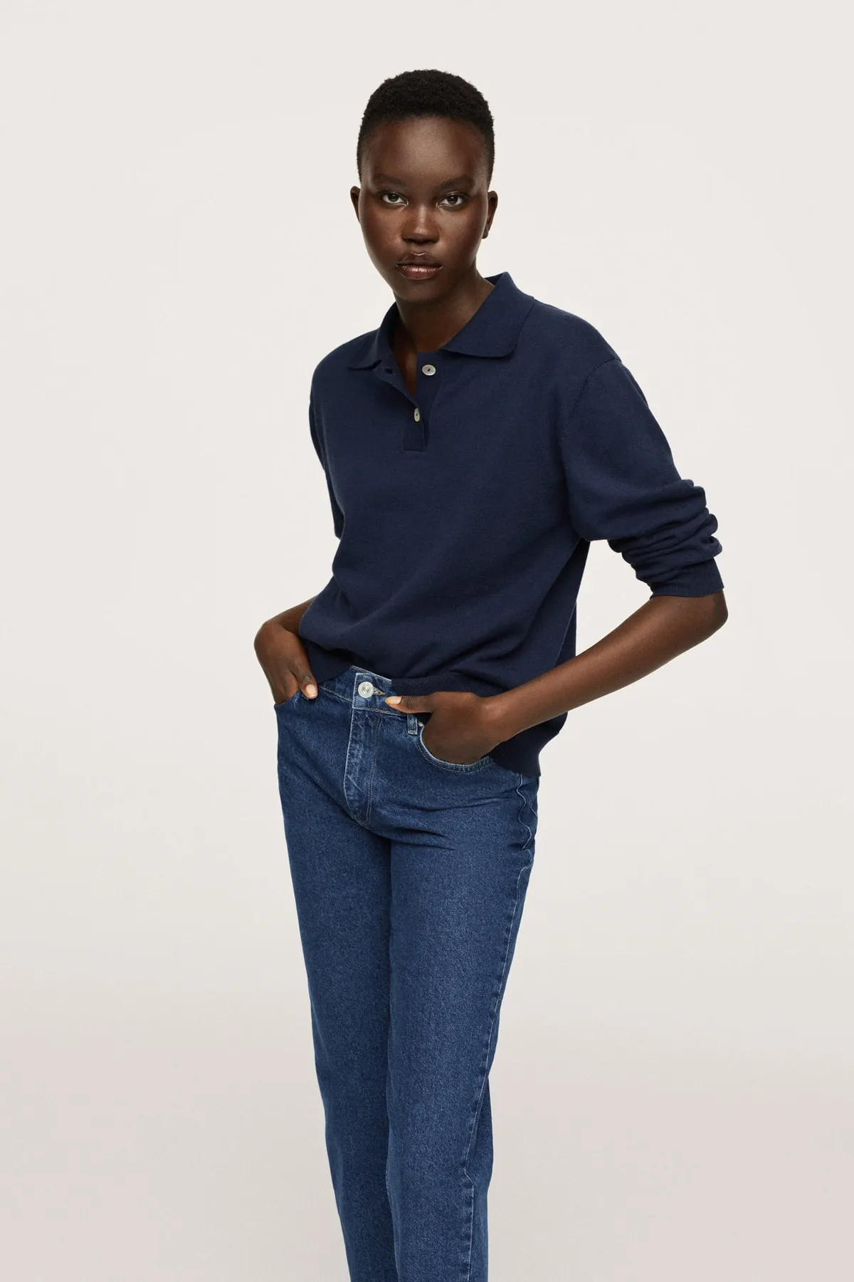 MANGO  Blaue Damenjeans 17005949