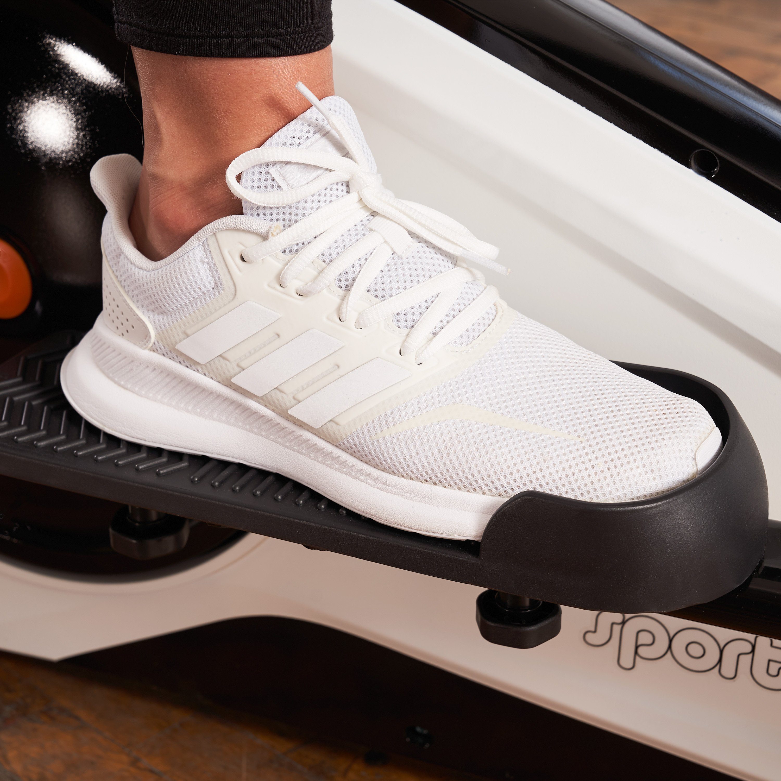 SportPlus Crosstrainer SP-ET-9800-iE, Crosstrainer, Heimtrainer, App, Handpulssensoren, 18 kg Schwungmasse