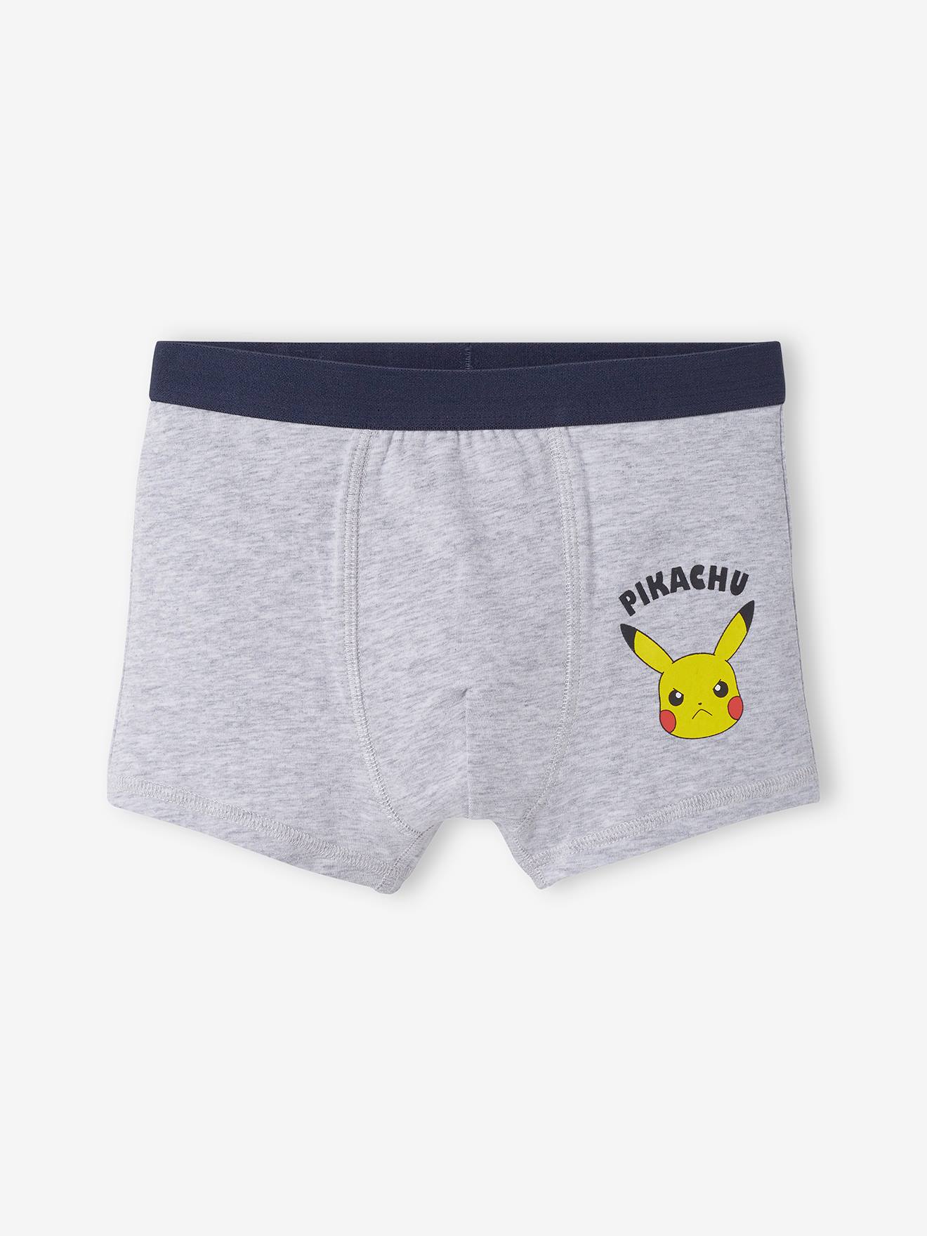 Lot de 3 boxers Pokémon® bleu marine, gris chiné