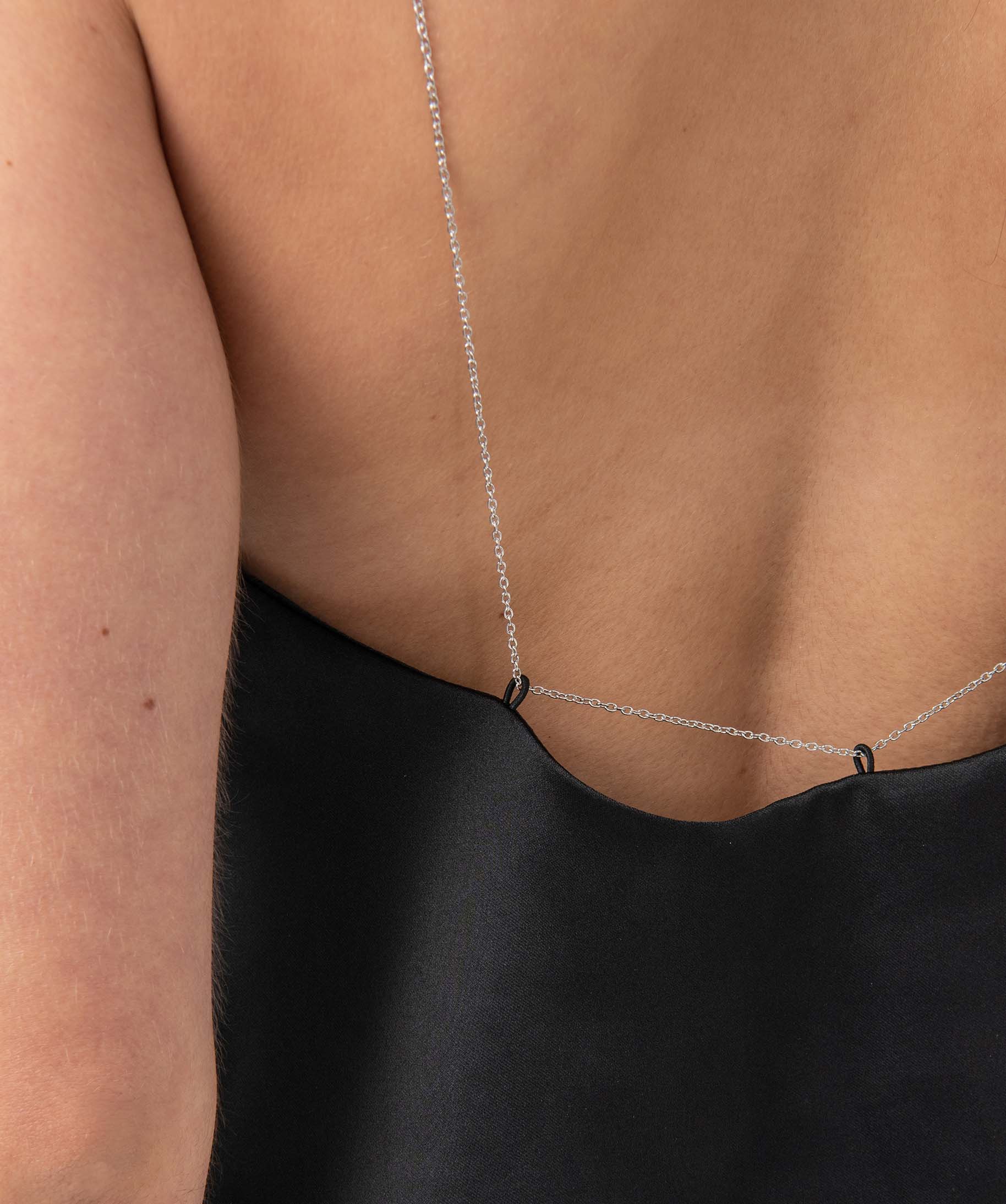 Blouse femme à fines bretelles chaine Gémo x Nolwenn Crème noir | GEMO